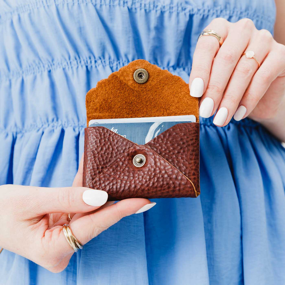 Portland Mini Daisy Wallet - Nutmeg