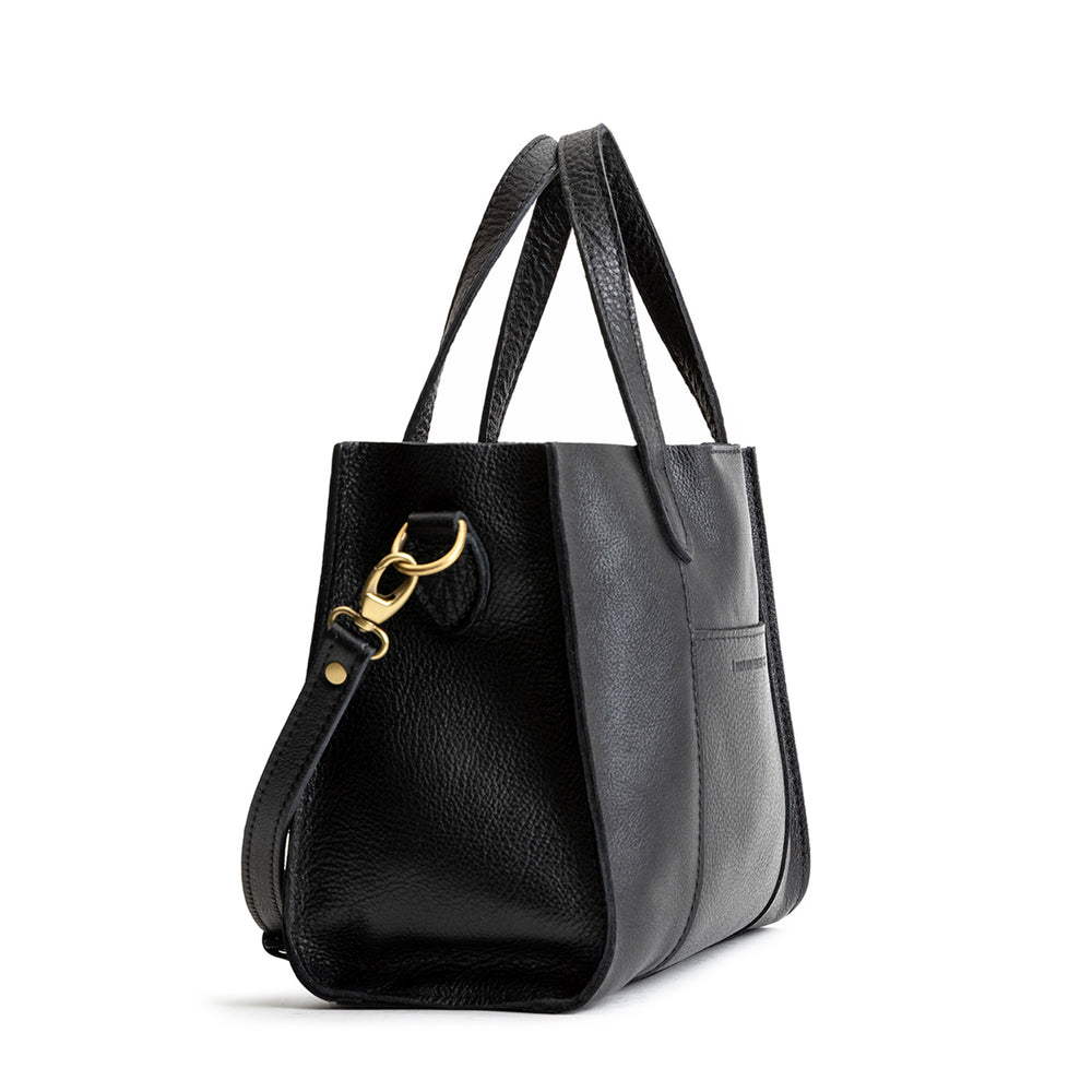 Portland Lola Crossbody Tote - Pebbled black
