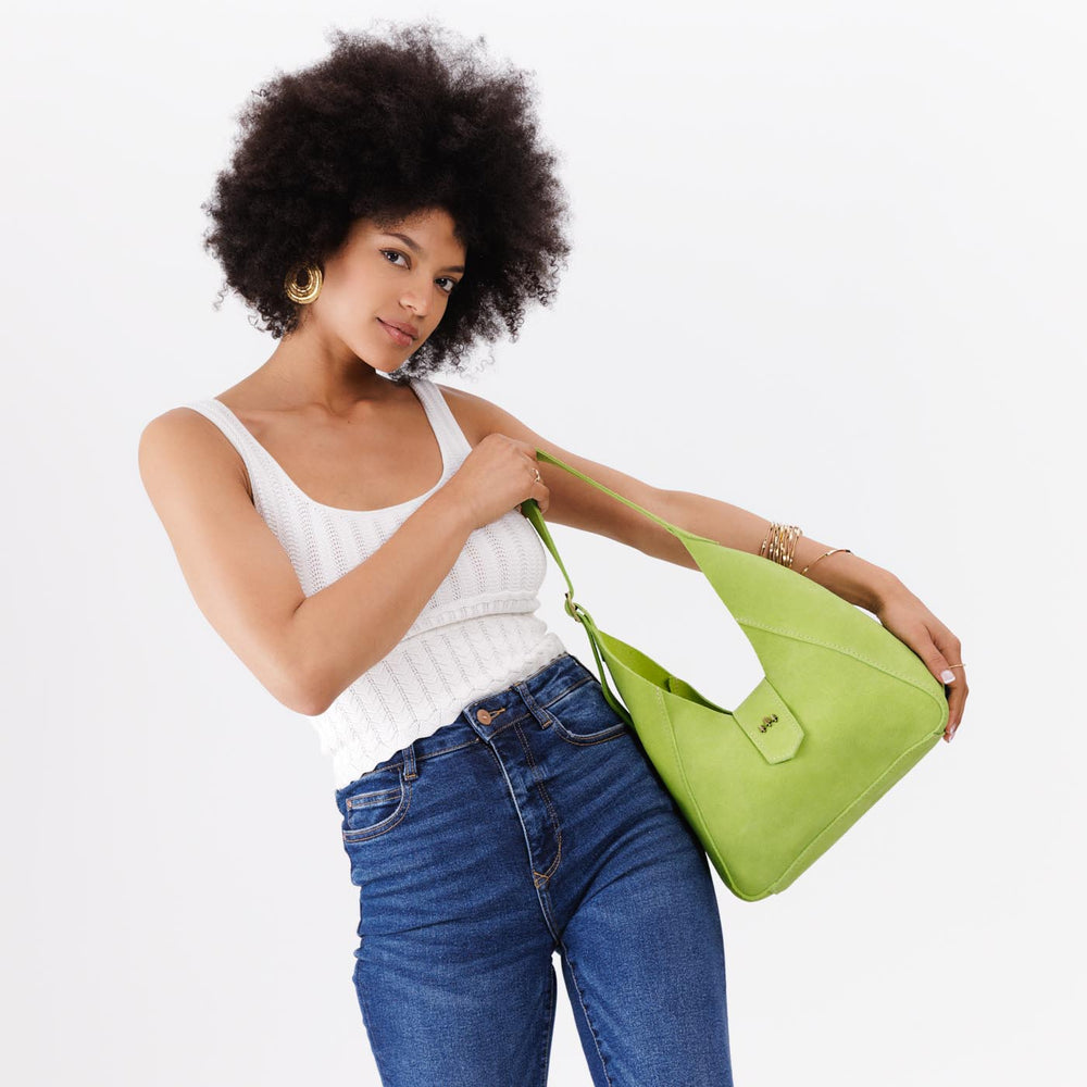 Portland Flora Shoulder Bag - Lime
