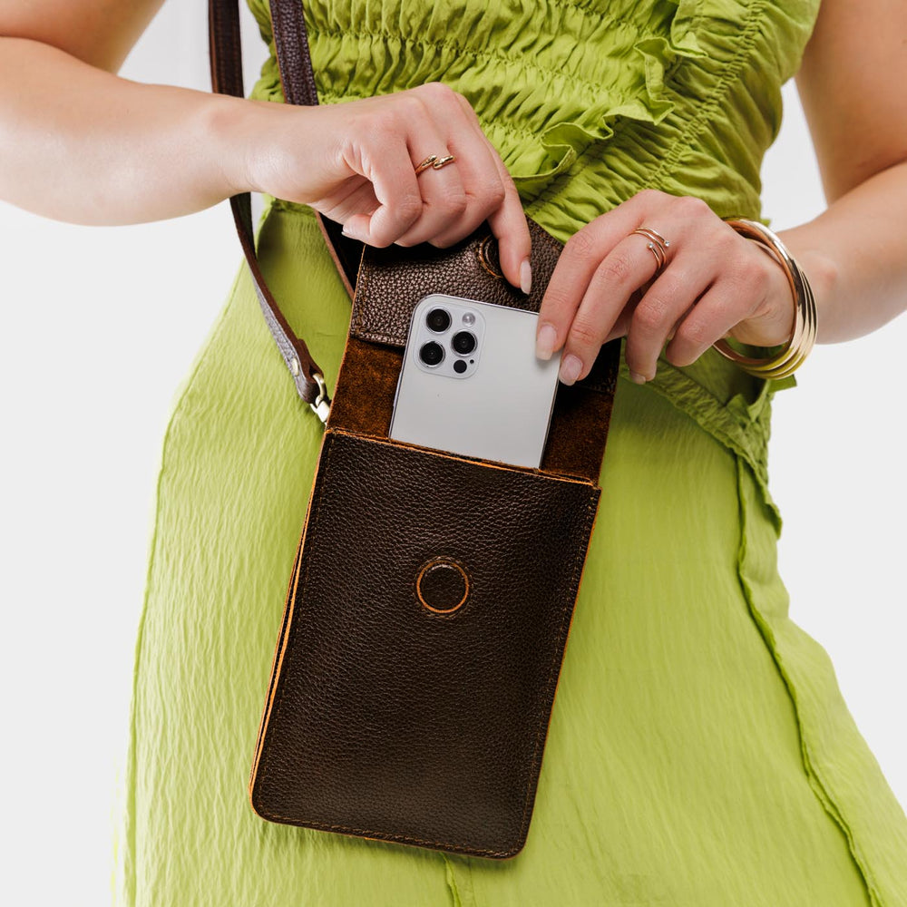 Portland Parker Phone Bag - Coldbrew