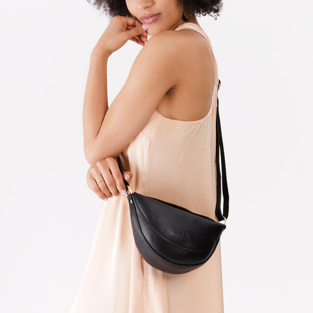 Portland Koala Sling Bag - Pebbled black