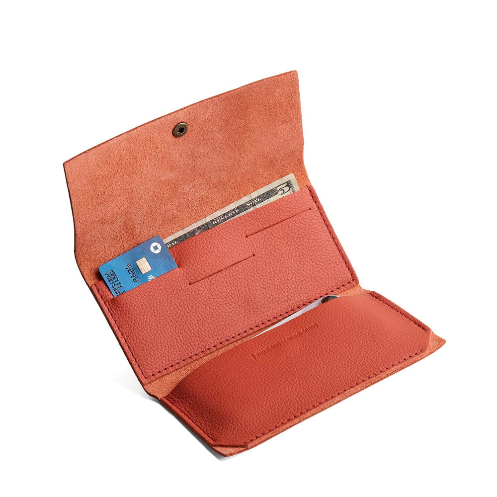 Portland Leather Rancher Wallet - Coral
