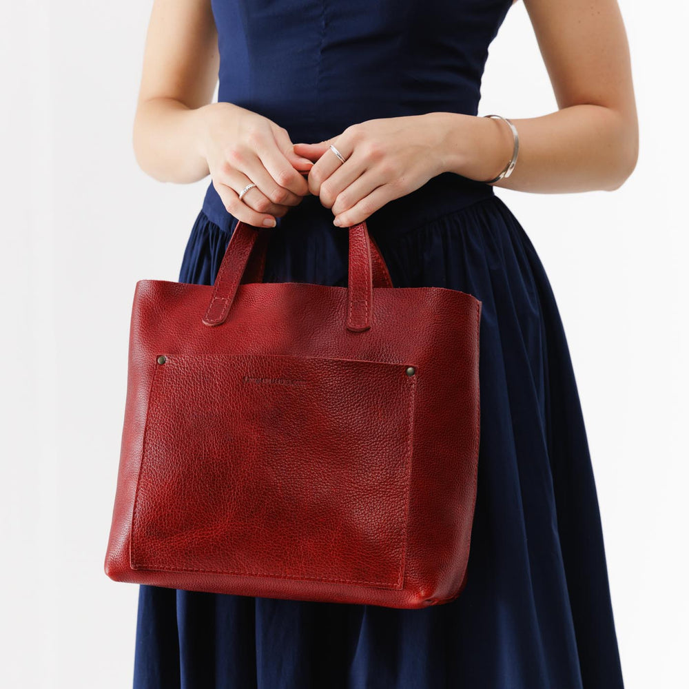 Portland Medium Crossbody Tote - Chili Red