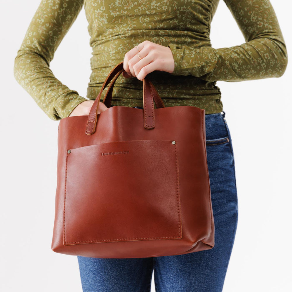 Portland Medium Crossbody Tote - Chestnut