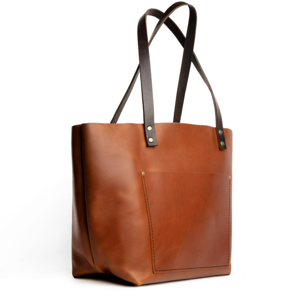 Portland Leather Tote Bag - Honey