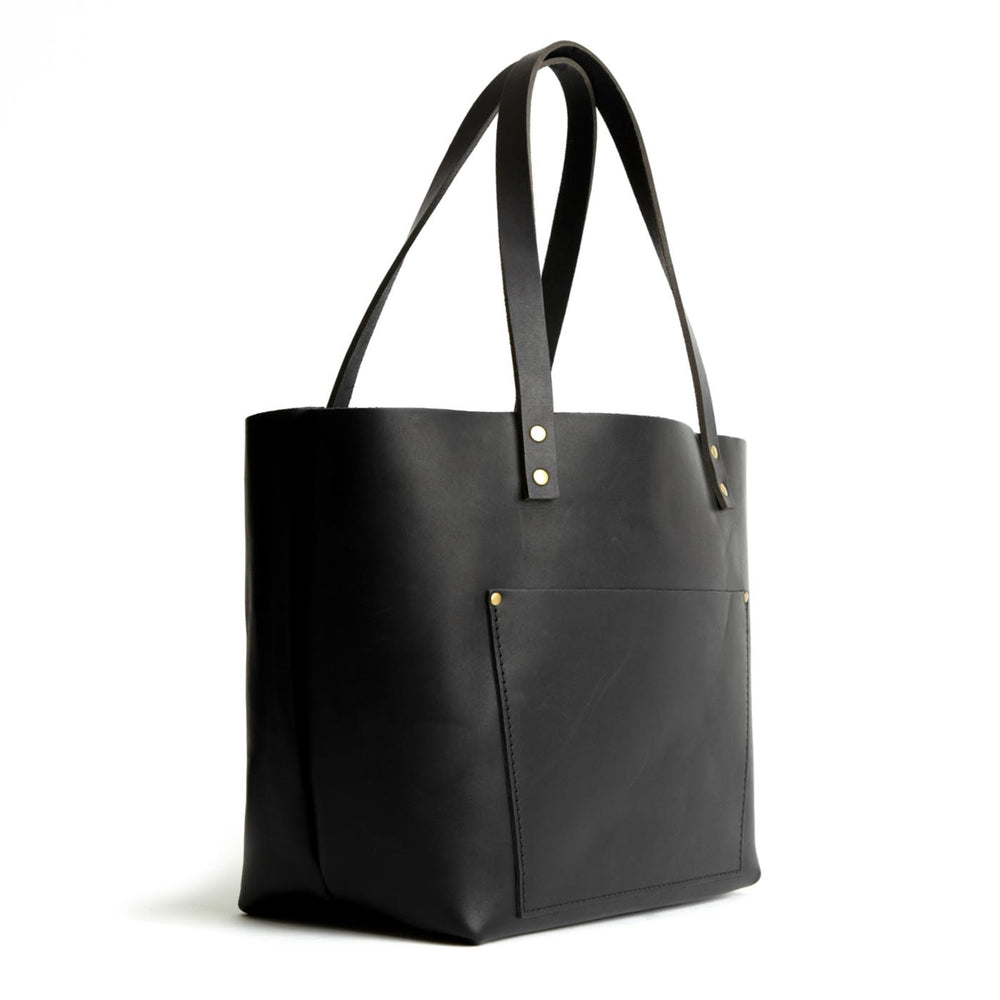 Portland Leather Tote Bag - Black