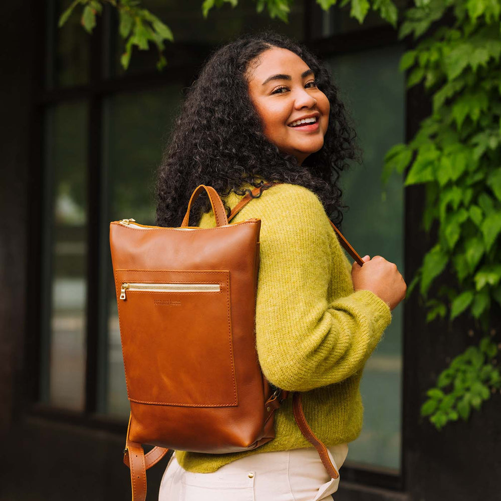 Portland Laptop Backpack - Honey