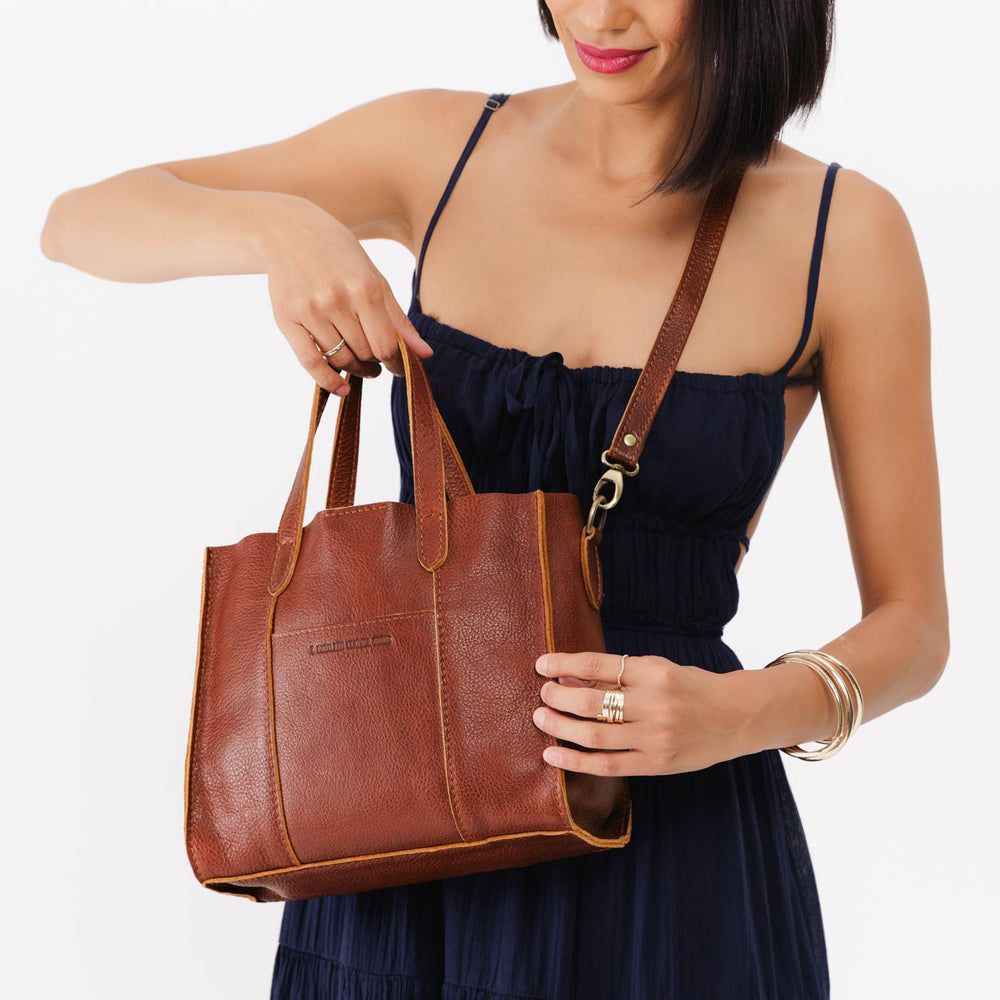Portland Lola Crossbody Tote - Nutmeg