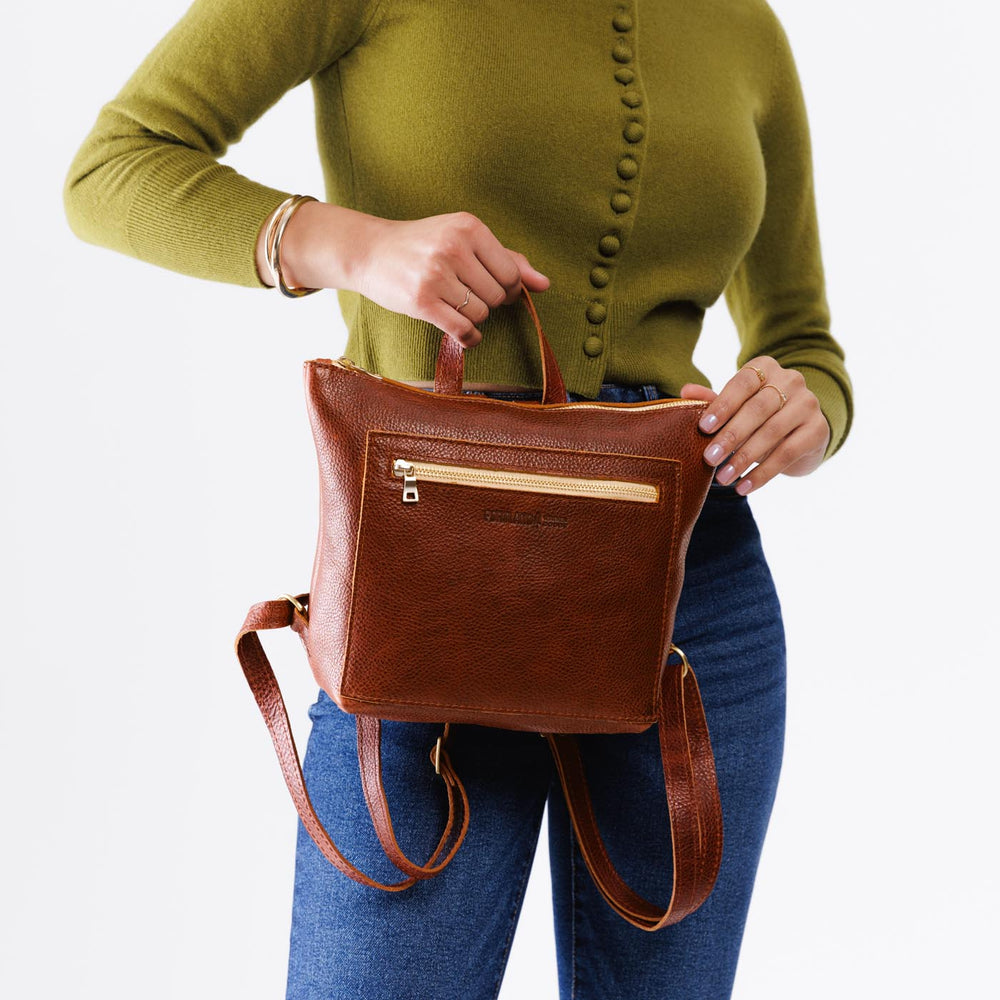Portland Tote Backpack - Nutmeg