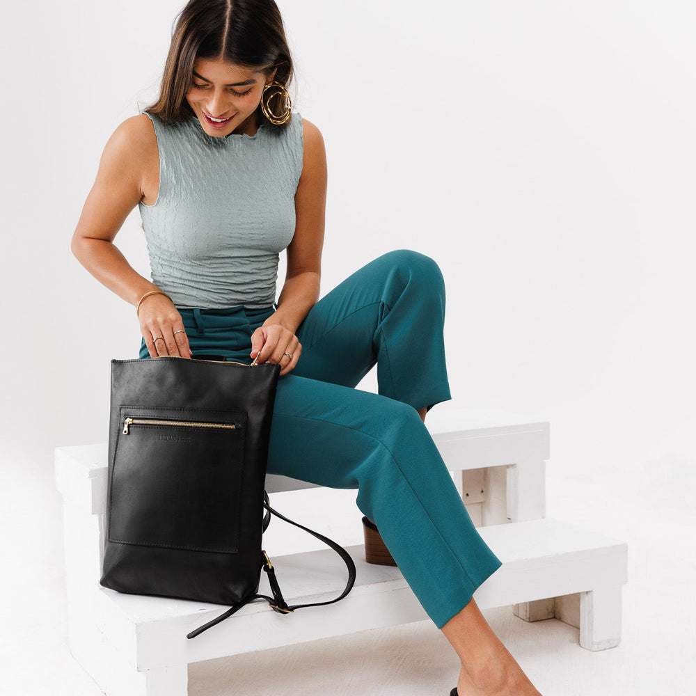 Portland Laptop Backpack - Black