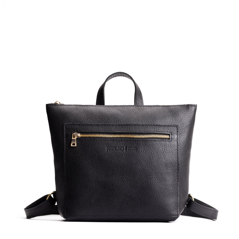 Portland Tote Backpack - Pebbled black