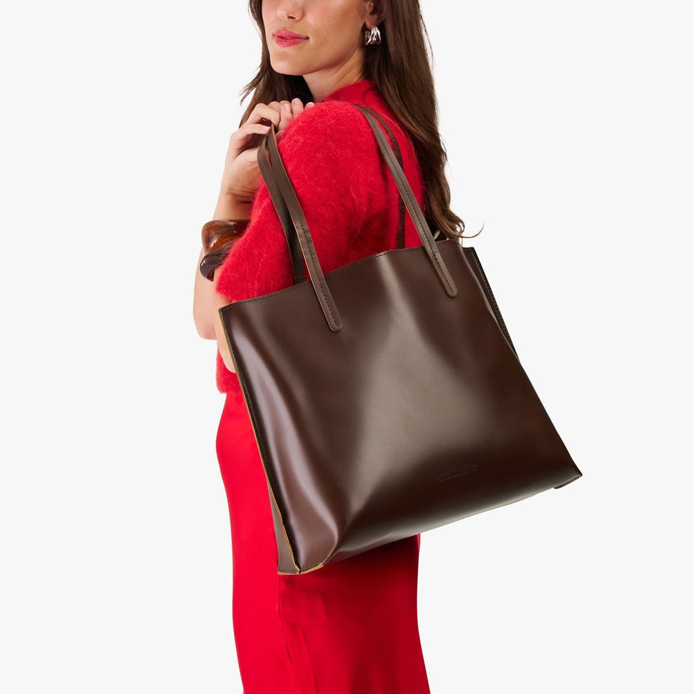 Portland August Tote - Chocolate Brown