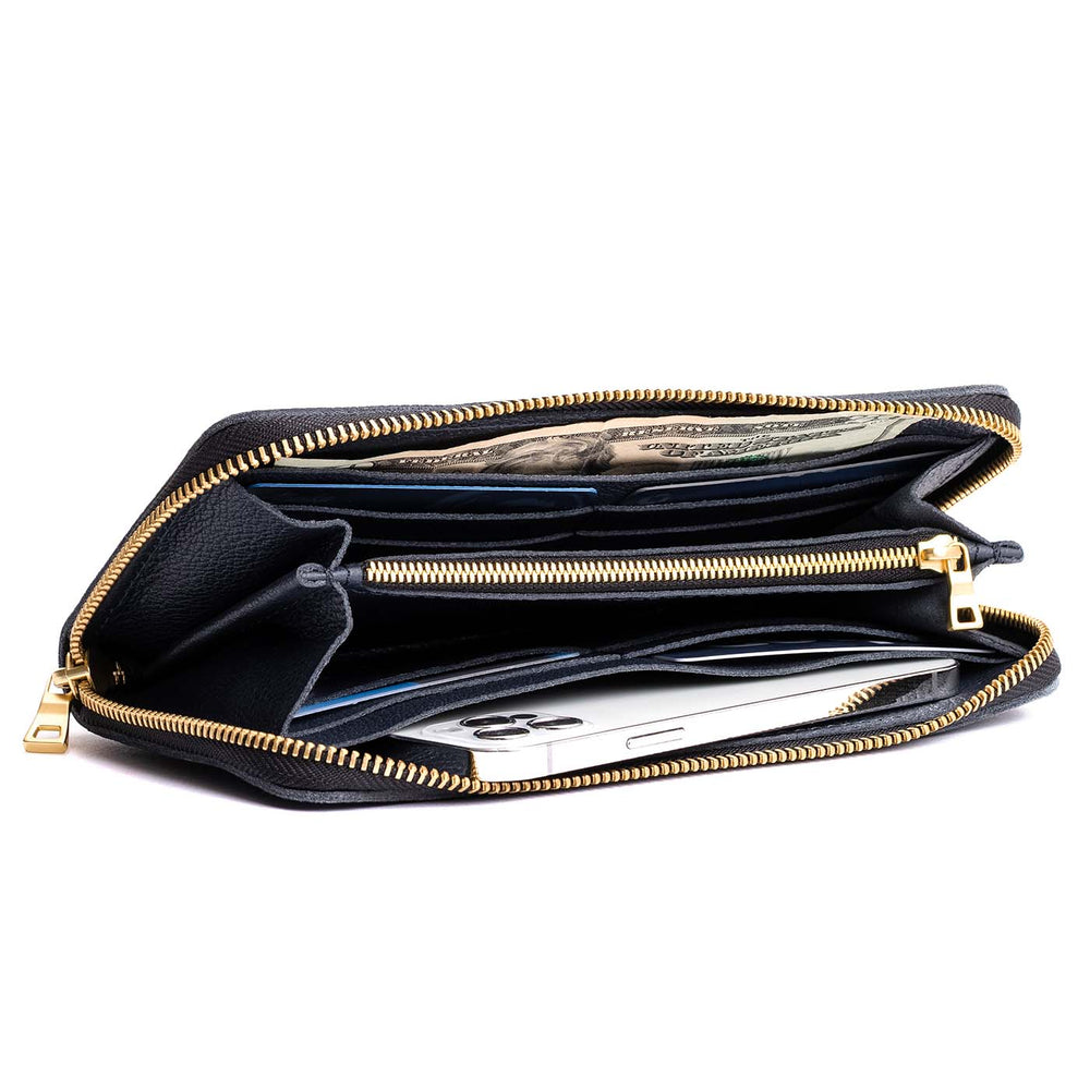 Portland Accordion Zip Wallet - Night Owl