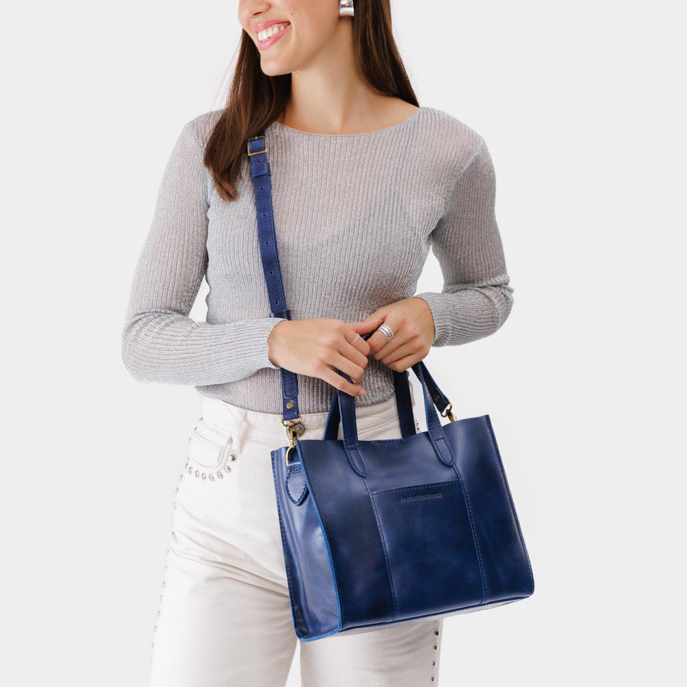 Portland Lola Crossbody Tote - Cowboy Blue