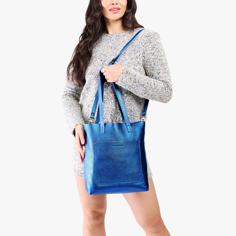 Portland Crossbody Tote - Comet Blue