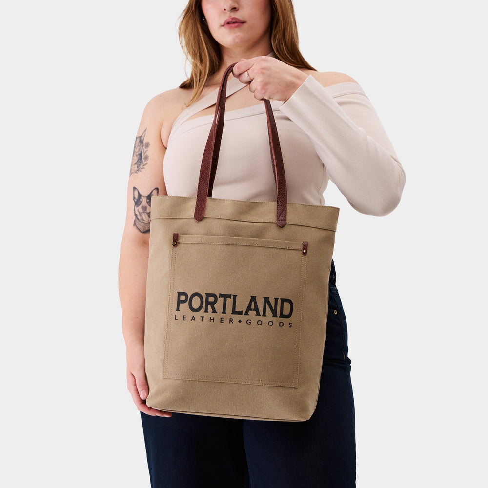 Portland Northwood Canvas Tote - Brown