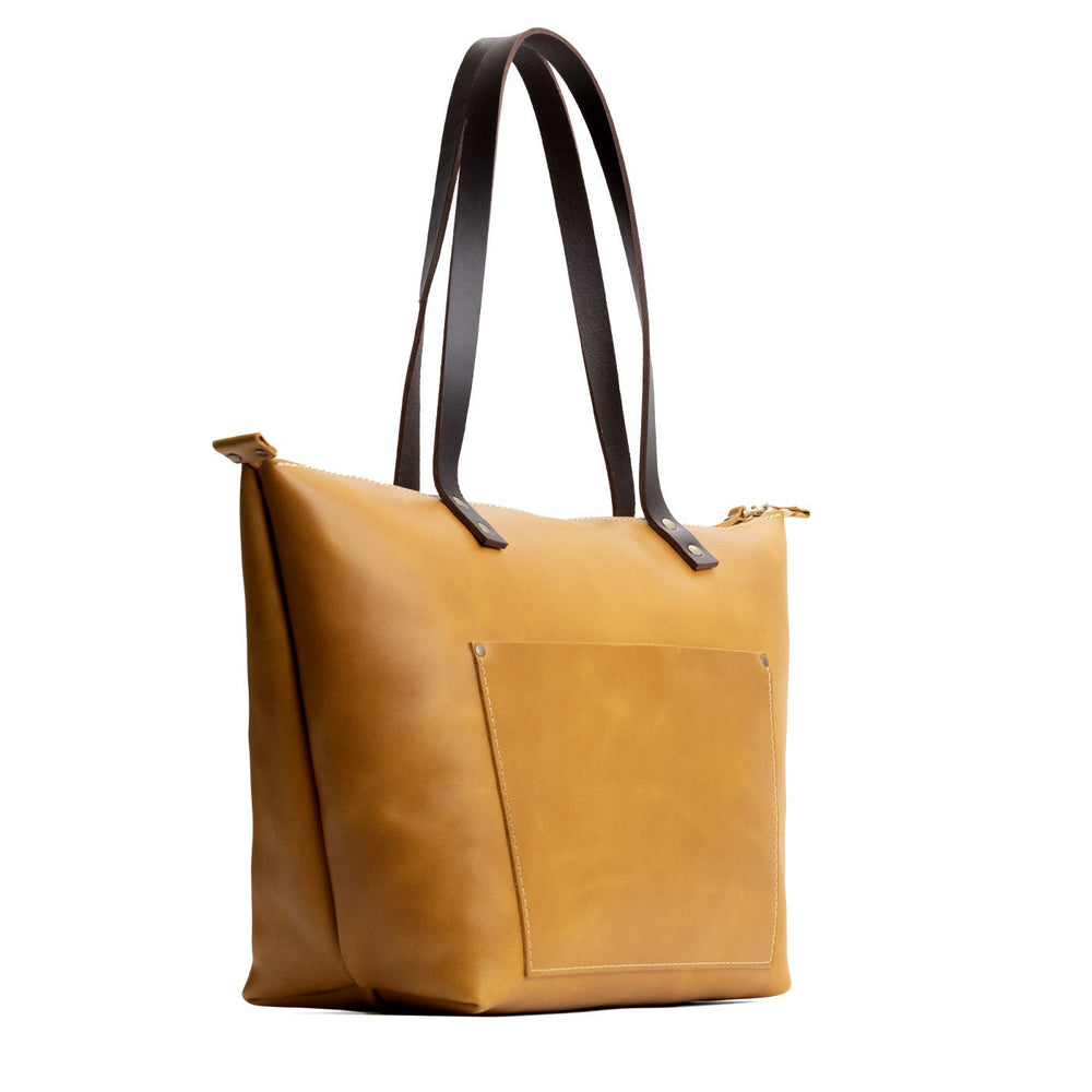 Portland Leather Tote Bag - Mango