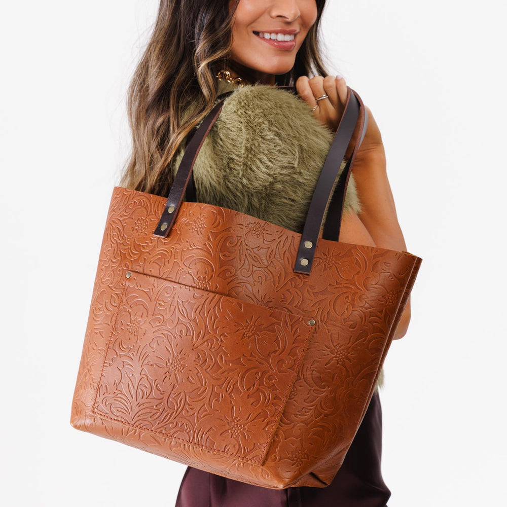 Portland Leather Tote Bag - Meadow