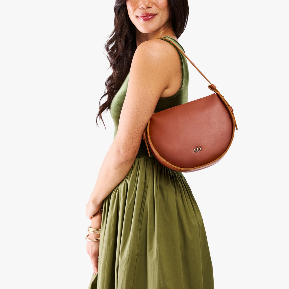 Portland Moon Shot Shoulder Bag - Chestnut