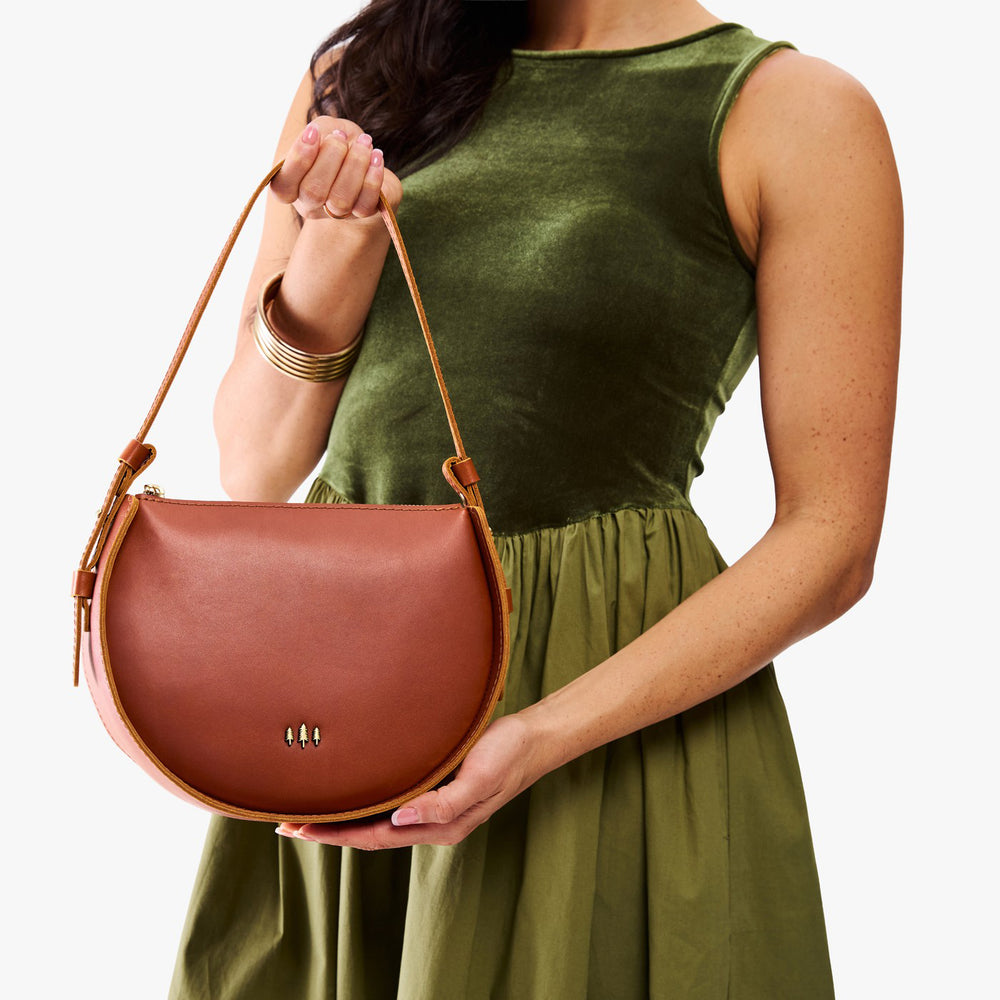 Portland Moon Shot Shoulder Bag - Chestnut