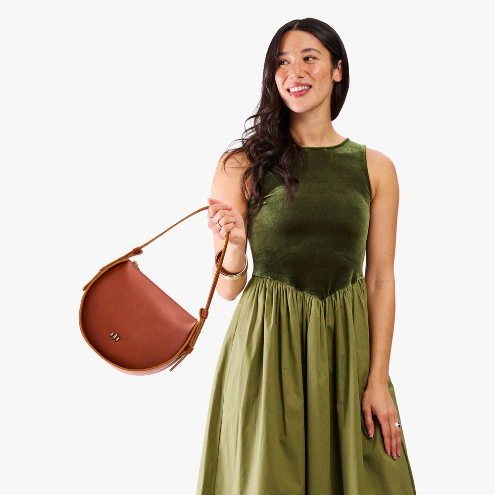 Portland Moon Shot Shoulder Bag - Chestnut