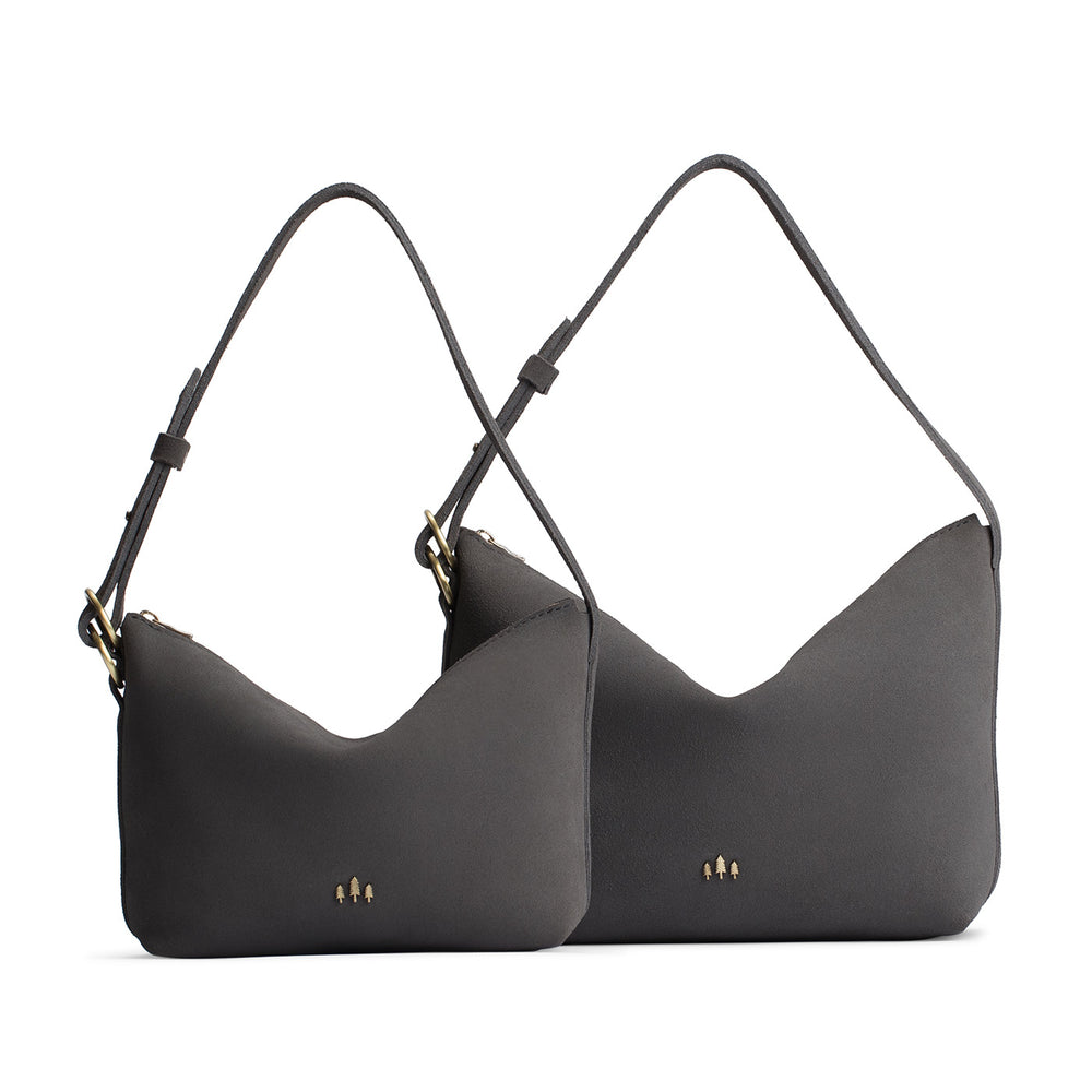 Portland Slouchy Shoulder Bag - Smoke Grey