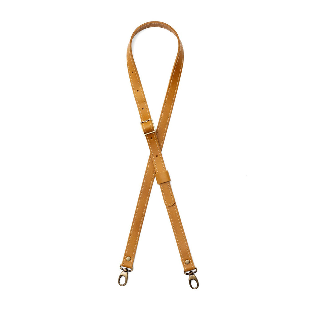 Portland Leather Crossbody Strap - Mango