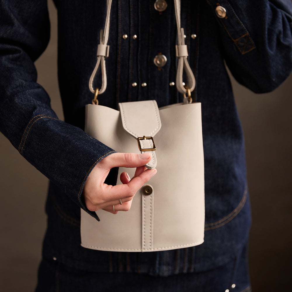 Portland Polly Bucket Bag - Dragon Bone