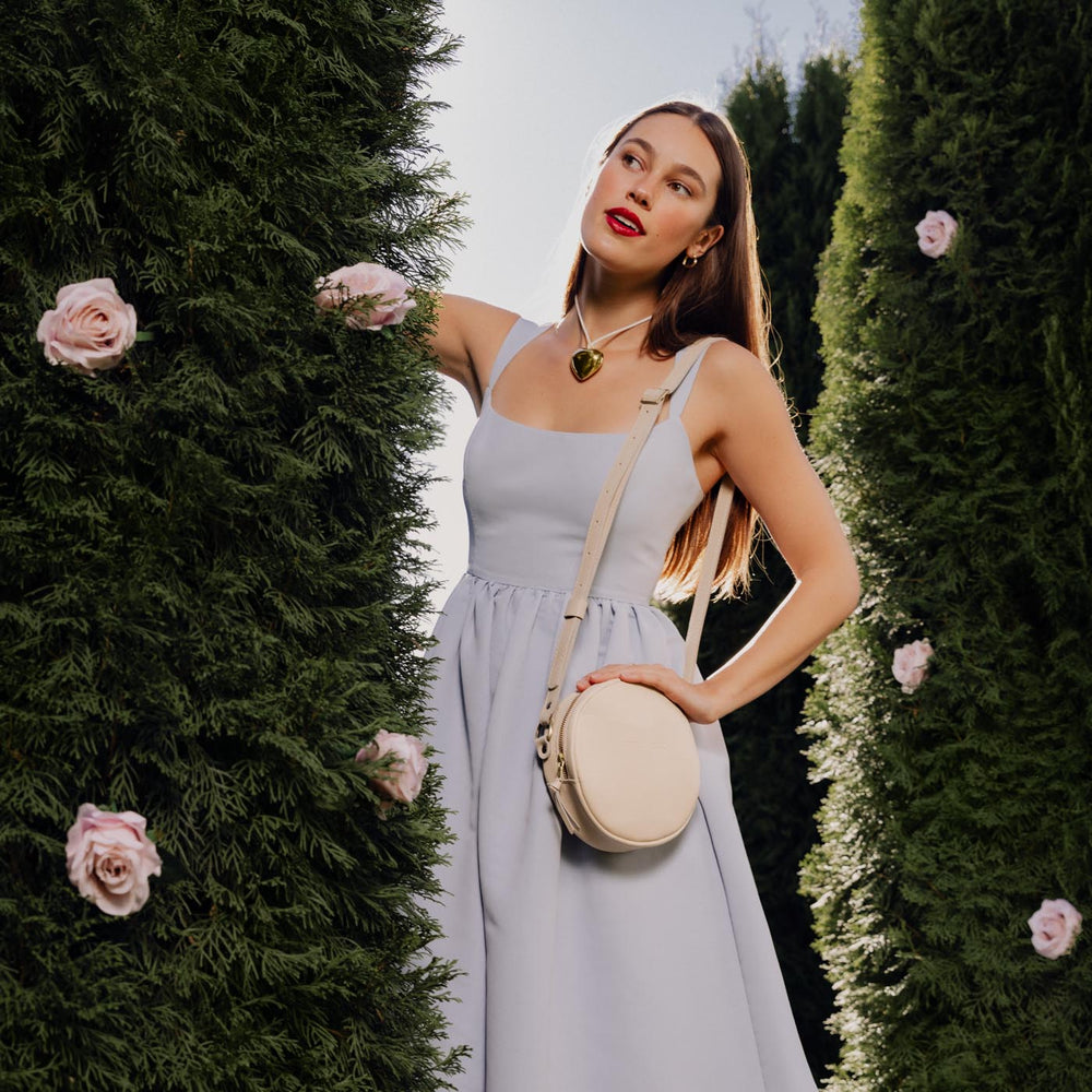 Portland Circle Crossbody - Bone