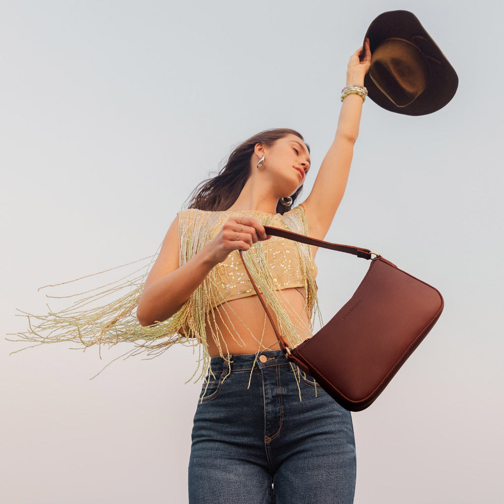 Portland Lucy Shoulder Bag - Cognac