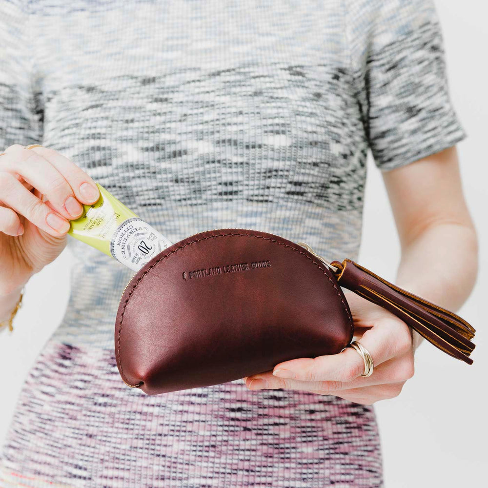 Portland Taco Tassel Pouch - Cognac