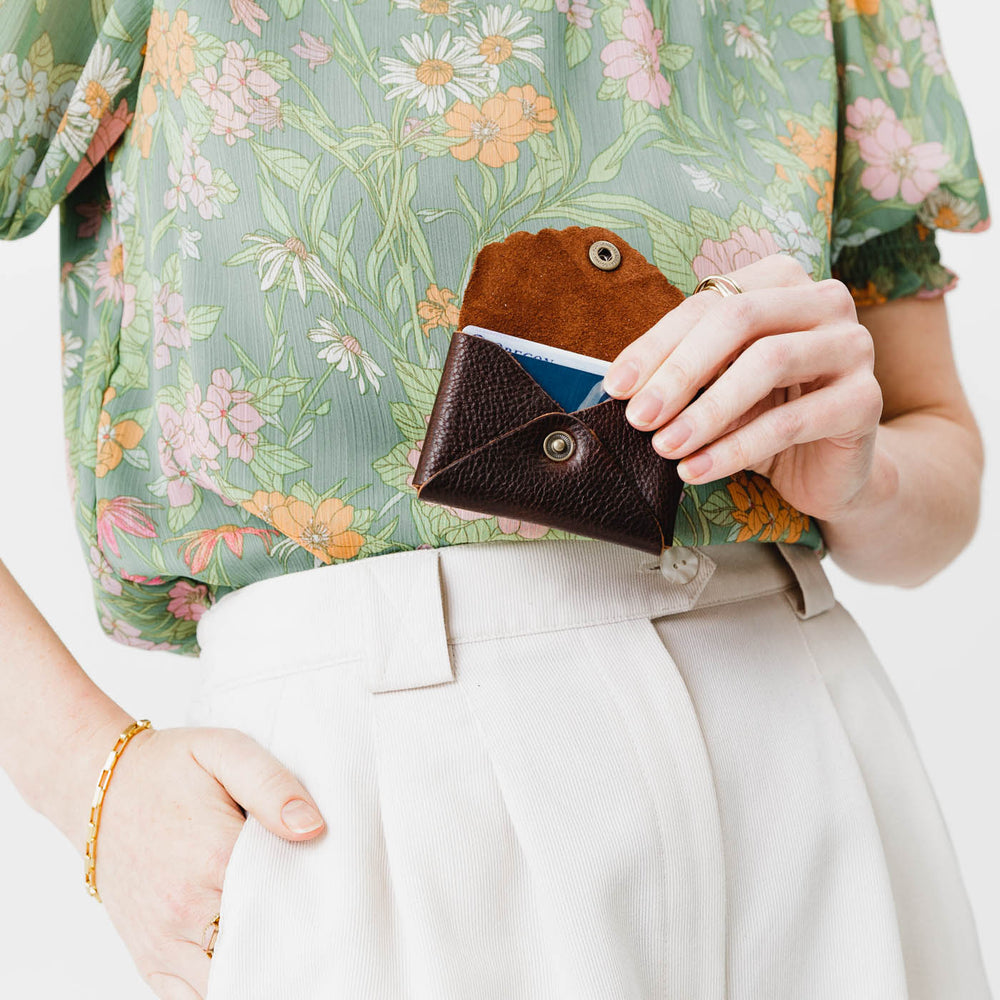 Portland Mini Daisy Wallet - Coldbrew