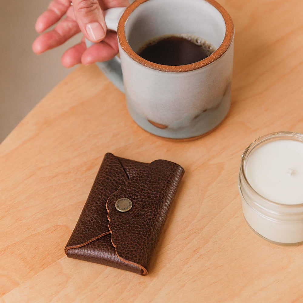 Portland Mini Daisy Wallet - Coldbrew