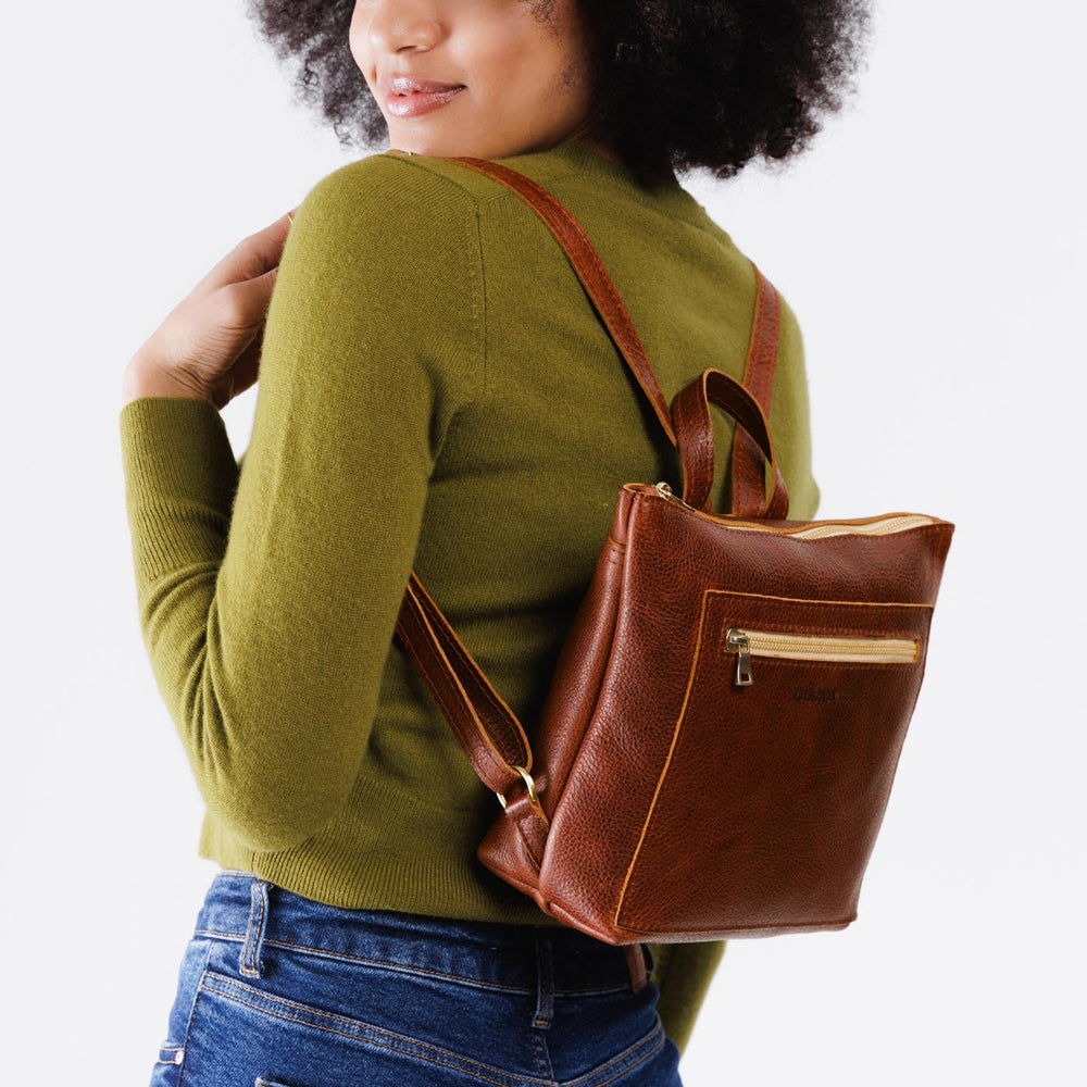 Portland Tote Backpack - Nutmeg