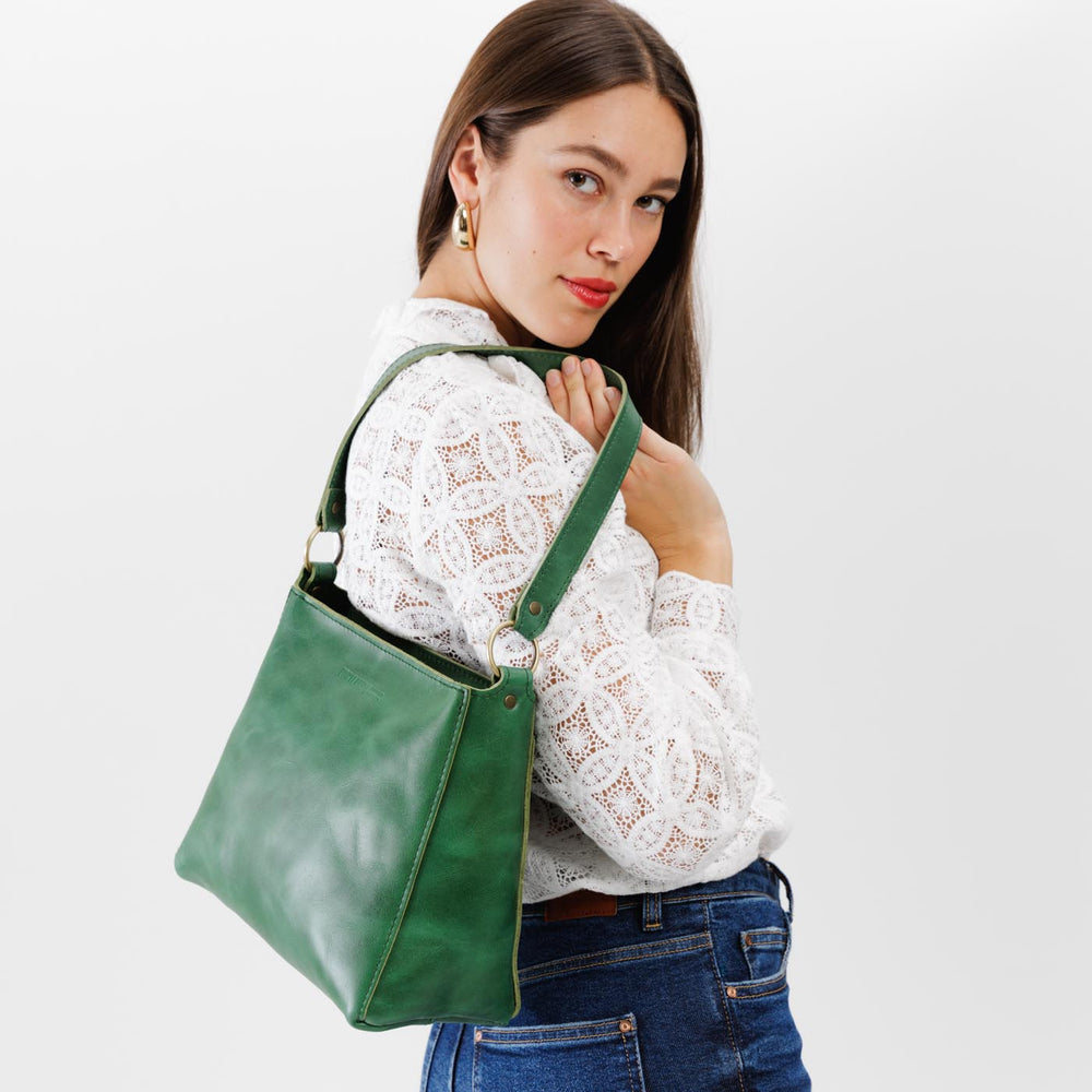 Portland Triangle Shoulder Bag - Cowboy Mint