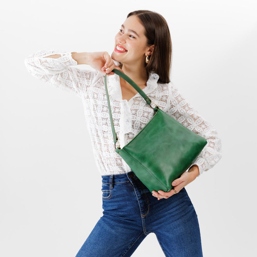 Portland Triangle Shoulder Bag - Cowboy Mint