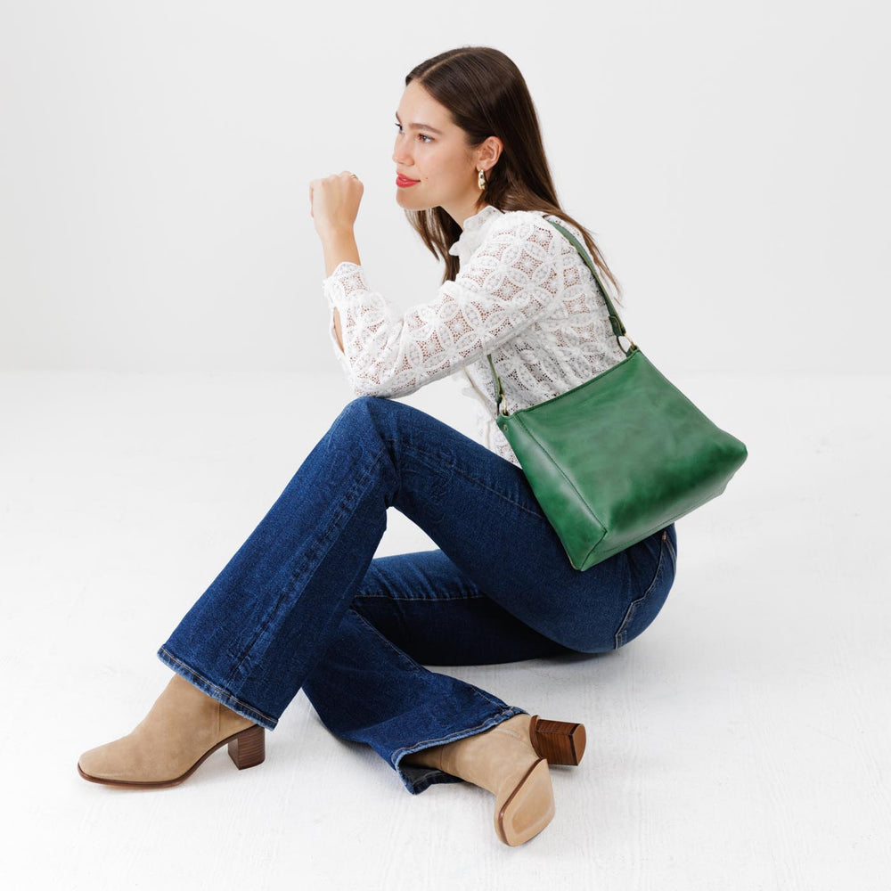 Portland Triangle Shoulder Bag - Cowboy Mint
