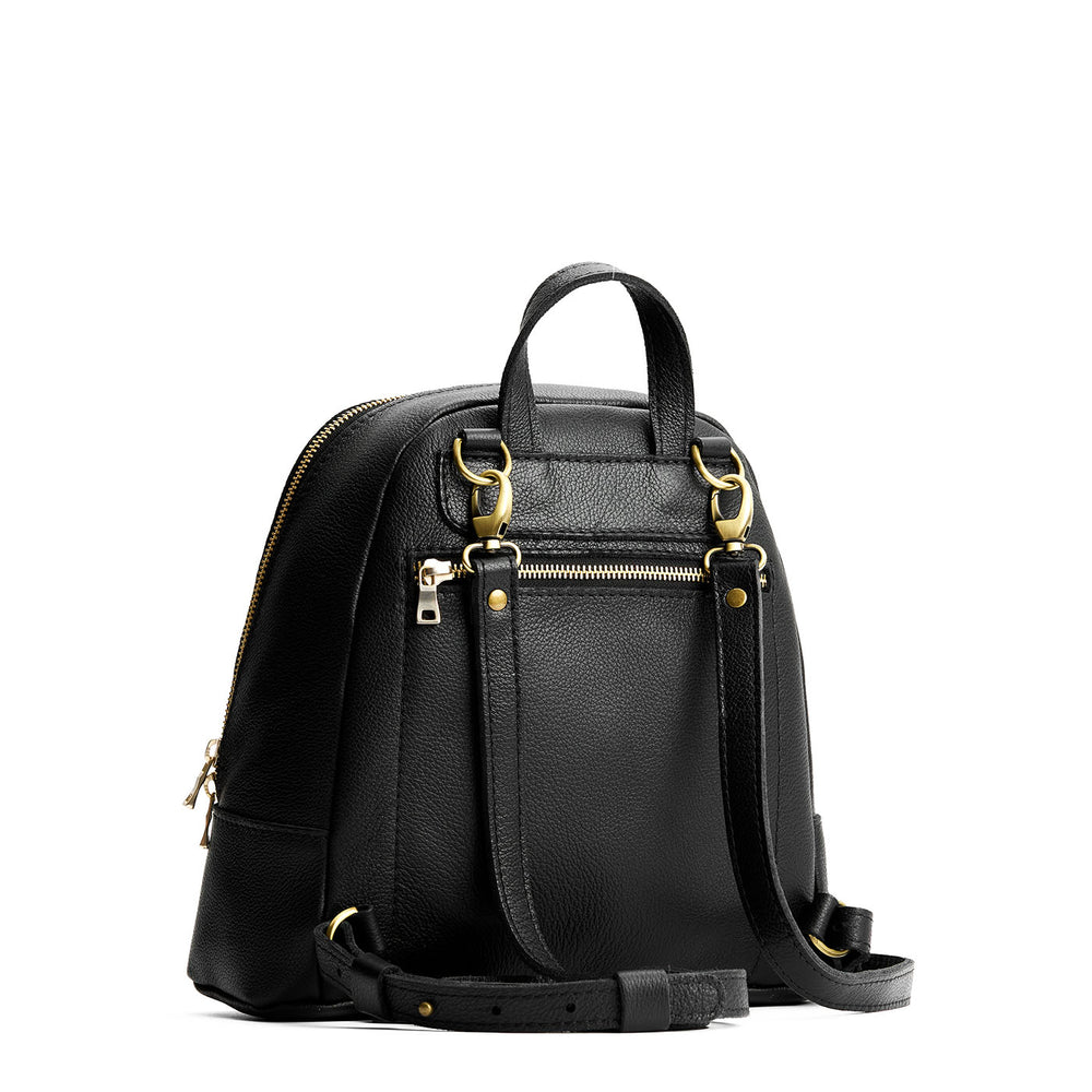 Portland Rue Convertible Backpack - Pebbled black