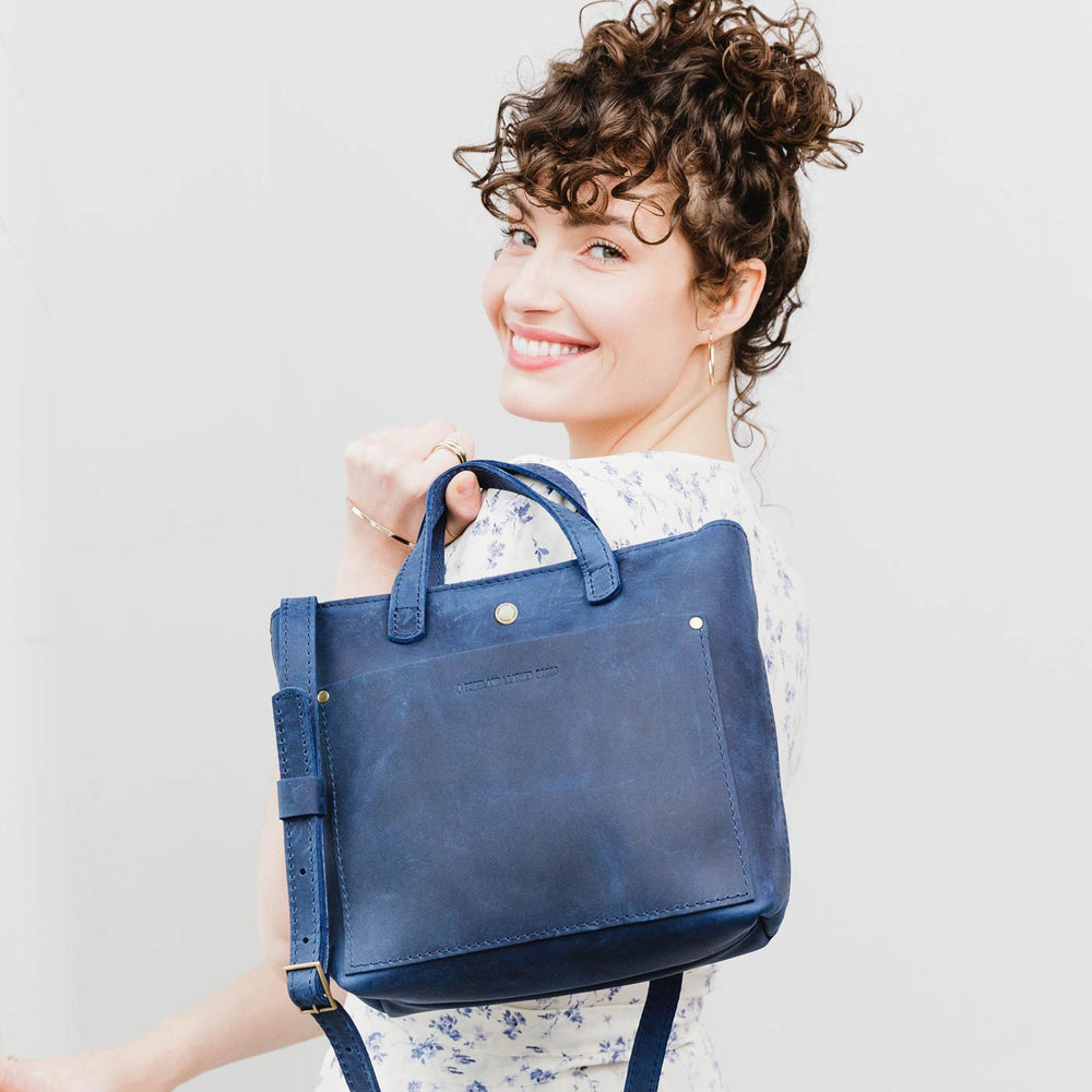 Portland Mini Crossbody Tote - Deep Water